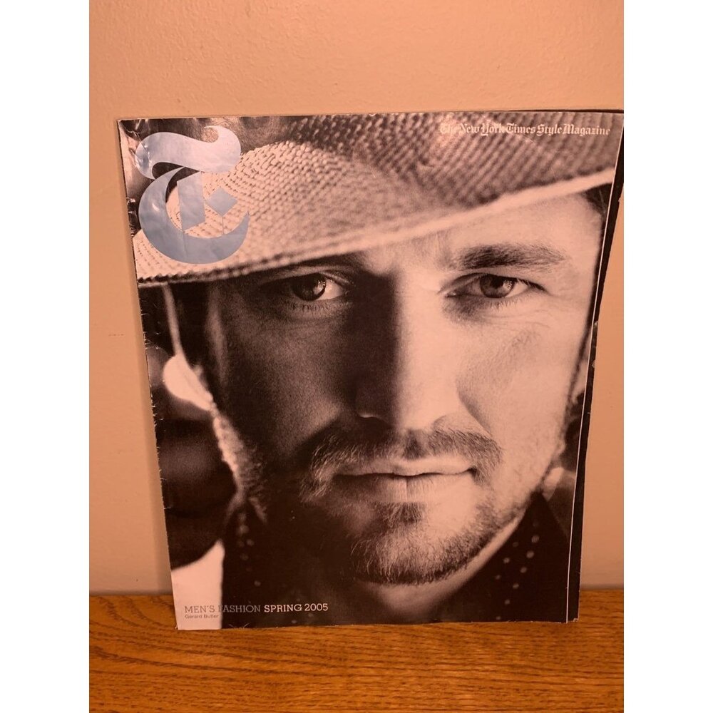 Gerard Butler New York Times style guide spring 2005